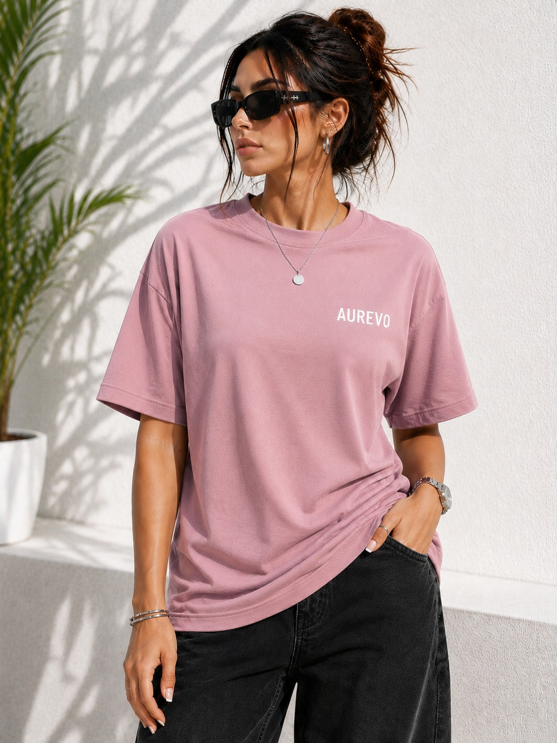 AUREVO Signature Essential Oversized T-Shirt